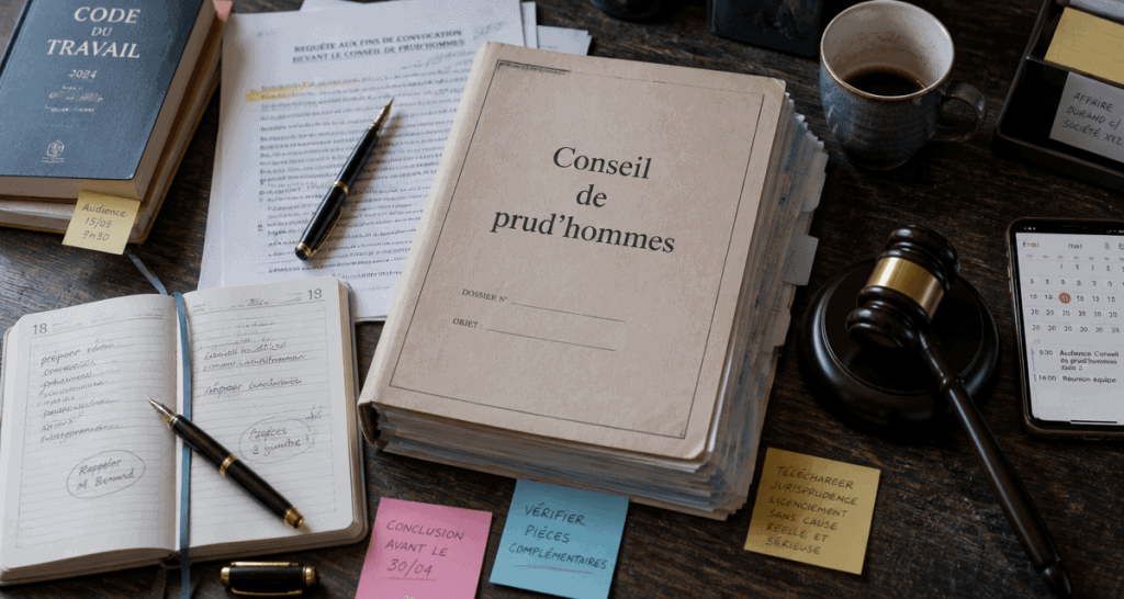 combien de temps dure une procedure prud'hommes 2024 dossier conseil prud'hommes sur bureau