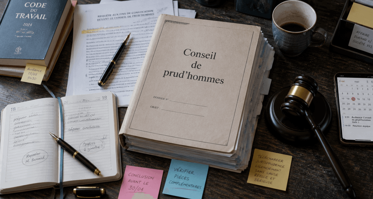 combien de temps dure une procedure prud'hommes 2024 dossier conseil prud'hommes sur bureau