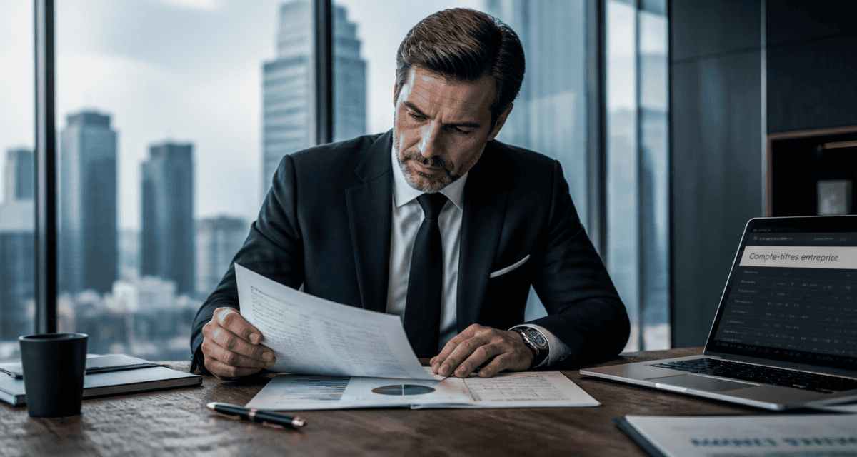 Dirigeant analyse dossier compte titre entreprise