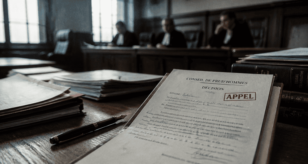 cour d'appel suite jugement prud'hommes décision annotée