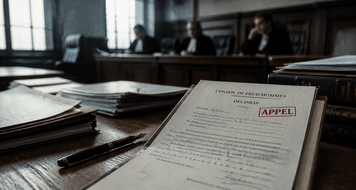cour d'appel suite jugement prud'hommes décision annotée