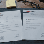 courrier identification legale et arnaque sur bureau