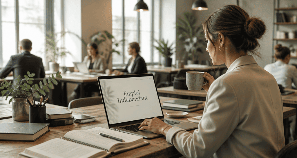 emploi pour independant femme coworking