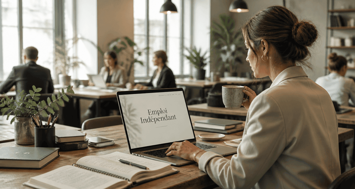 emploi pour independant femme coworking