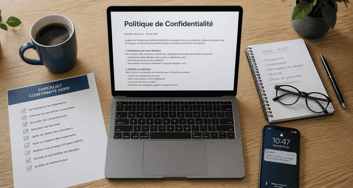 générateur politique de confidentialité ordinateur checklist