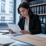juriste droit social emploi relisant contrat