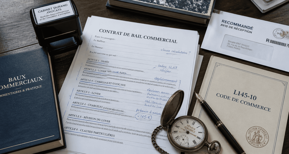 bureau avocat l145 10 code de commerce renouvellement bail