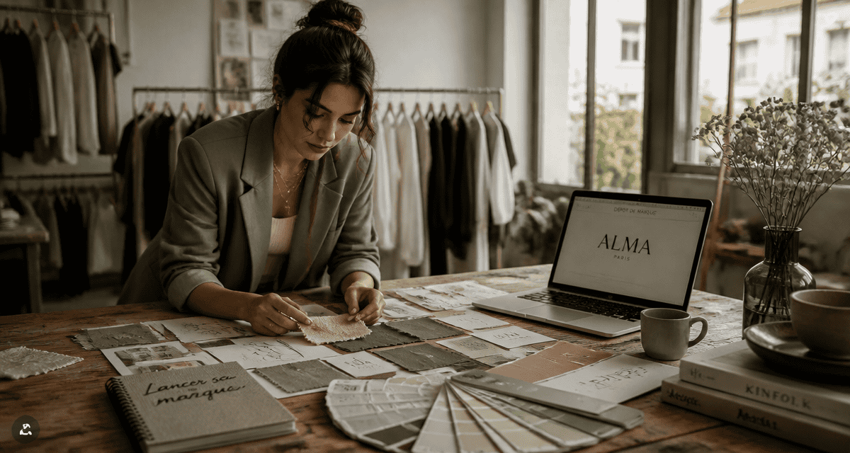 lancer sa marque, entrepreneure, moodboard