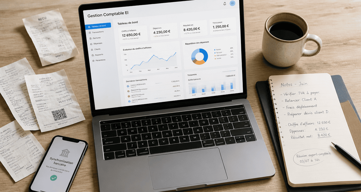 Logiciel comptabilité entreprise individuelle sur bureau
