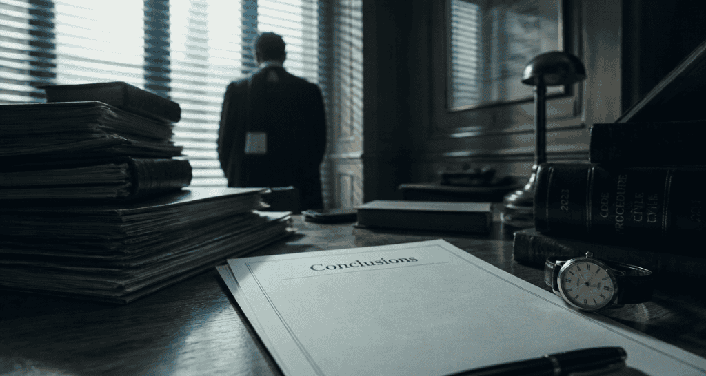 pourquoi un avocat ne rend pas ses conclusions dossier montre