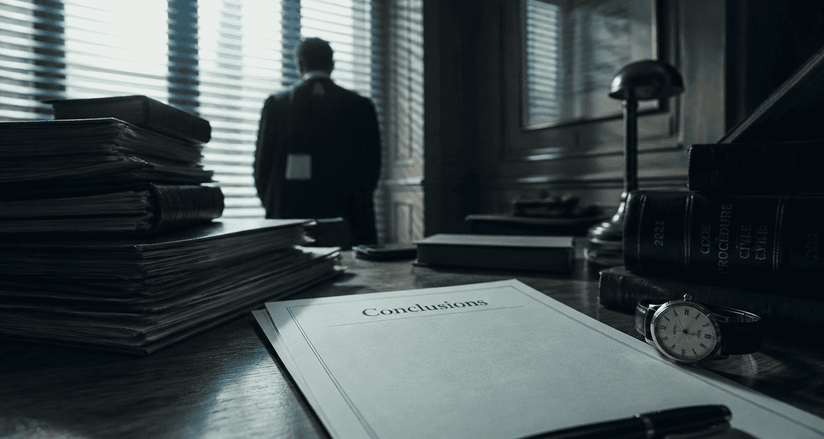 pourquoi un avocat ne rend pas ses conclusions dossier montre