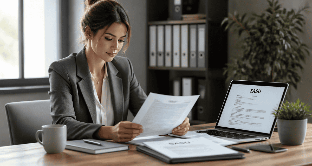 sasu forme juridique entrepreneuse dossier
