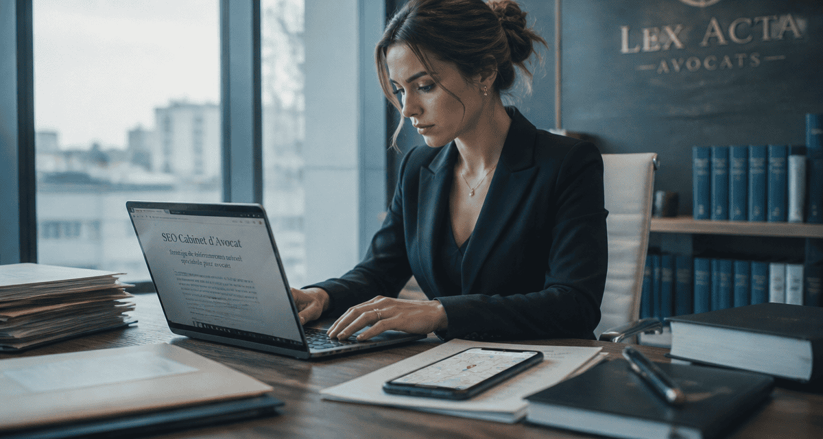 SEO avocat avocate ordinateur Google Maps