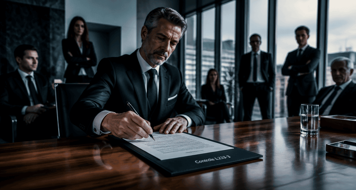 dirigeant signe contrôle l 233 3 code de commerce