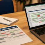 Faire un planning excel : feuille hebdomadaire Excel sur bureau