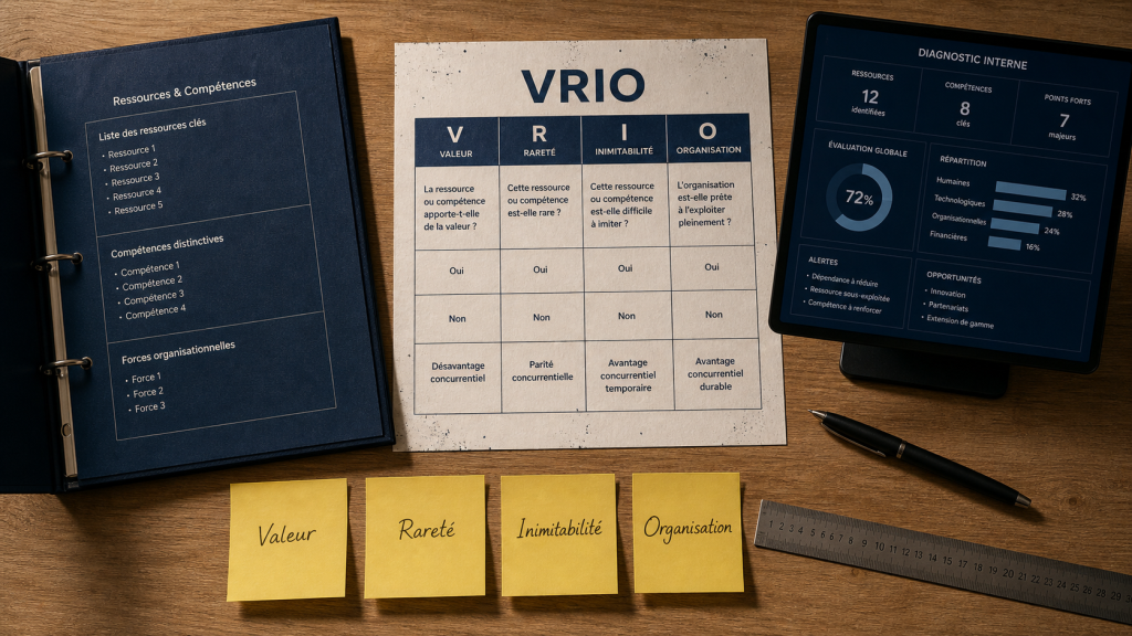 Modèle VRIO : ressources pour avantage concurrentiel durable
