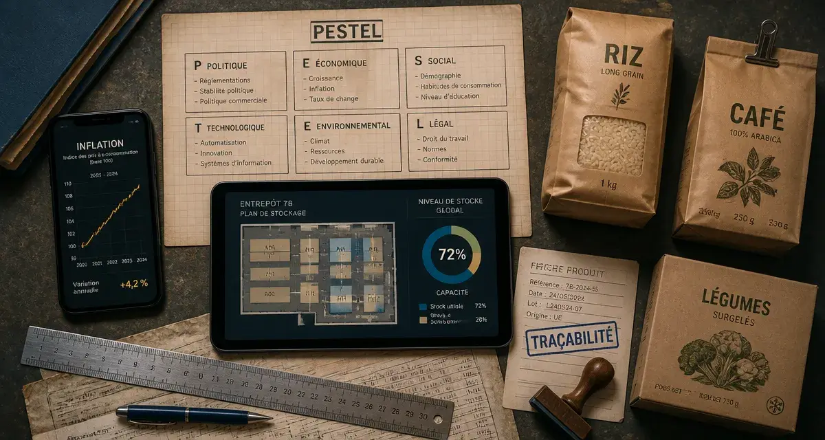 pestel grande distribution : 6 leviers et indicateurs