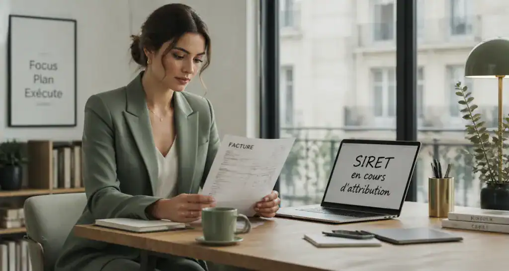 puis je facturer sans numero siret facture bureau
