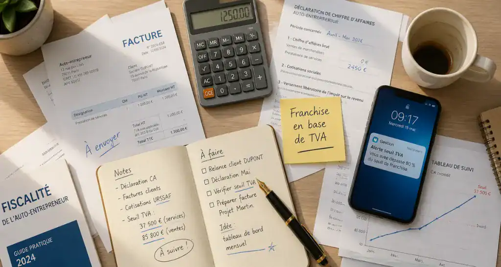 reforme auto entrepreneur tva documents bureau