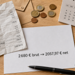 2680 brut en net : 2057,97 € avant impôt
