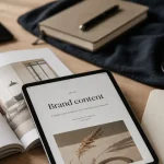 Brand content definition : bureau éditorial, magazine et tablette