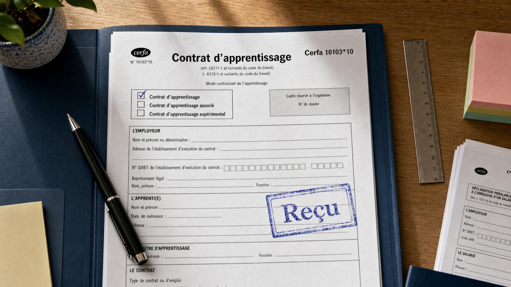 Contrat d’apprentissage pdf Cerfa officiel à remplir sans erreur