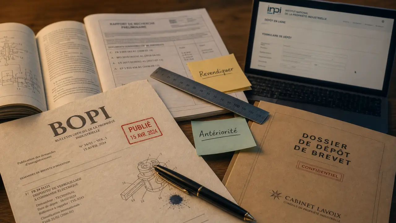 depot brevet : documents INPI, 36 € et 20 ans de protection