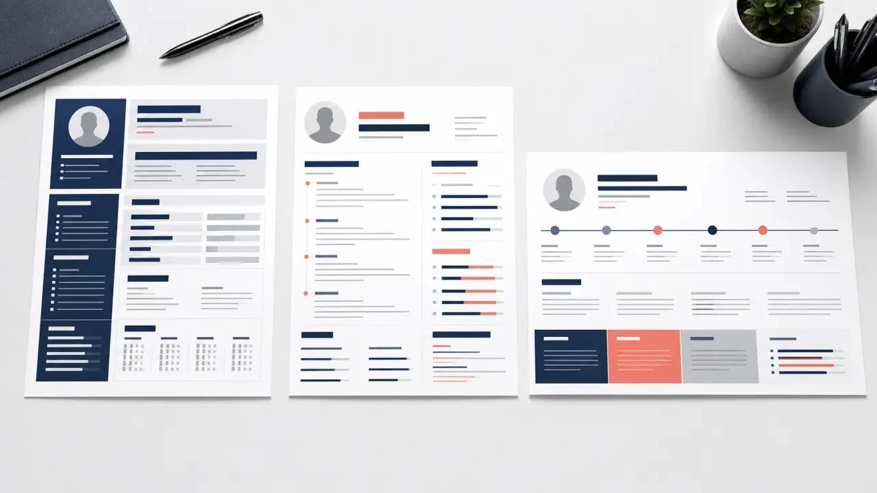 CV original exemple : trois mises en page créatives et professionnelles