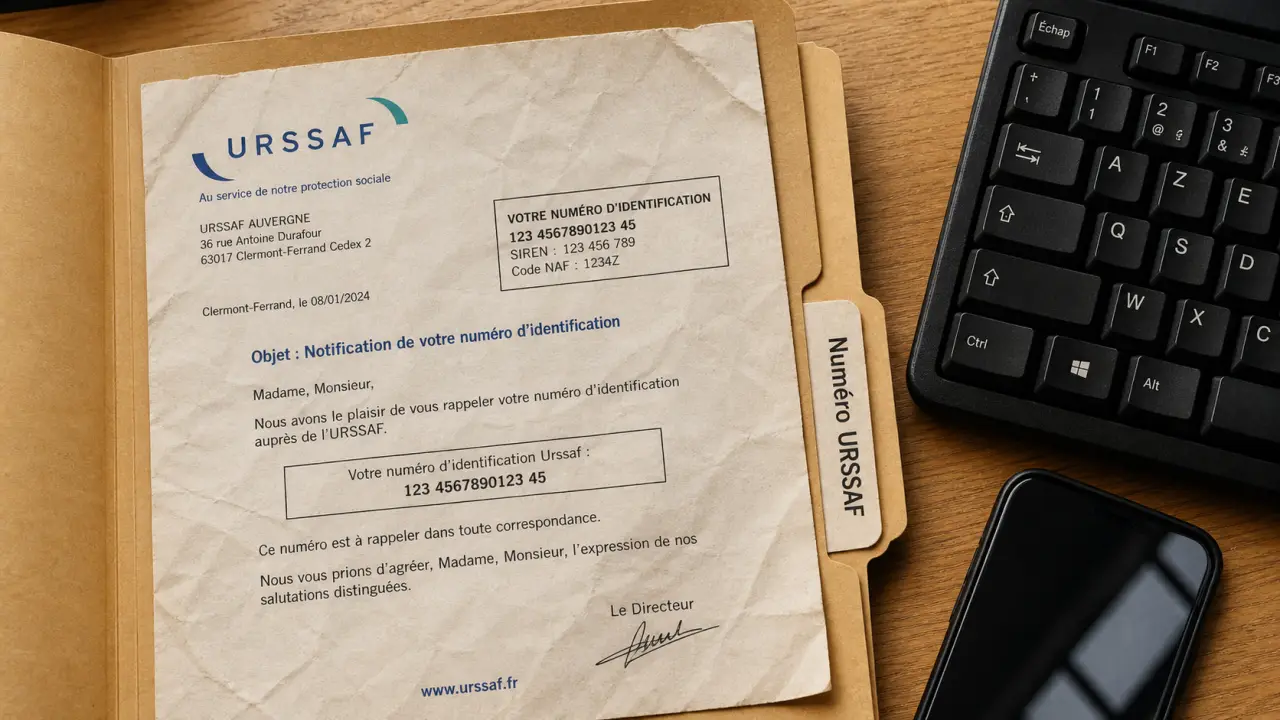 Ou trouver mon numero urssaf : numéro sur courrier URSSAF