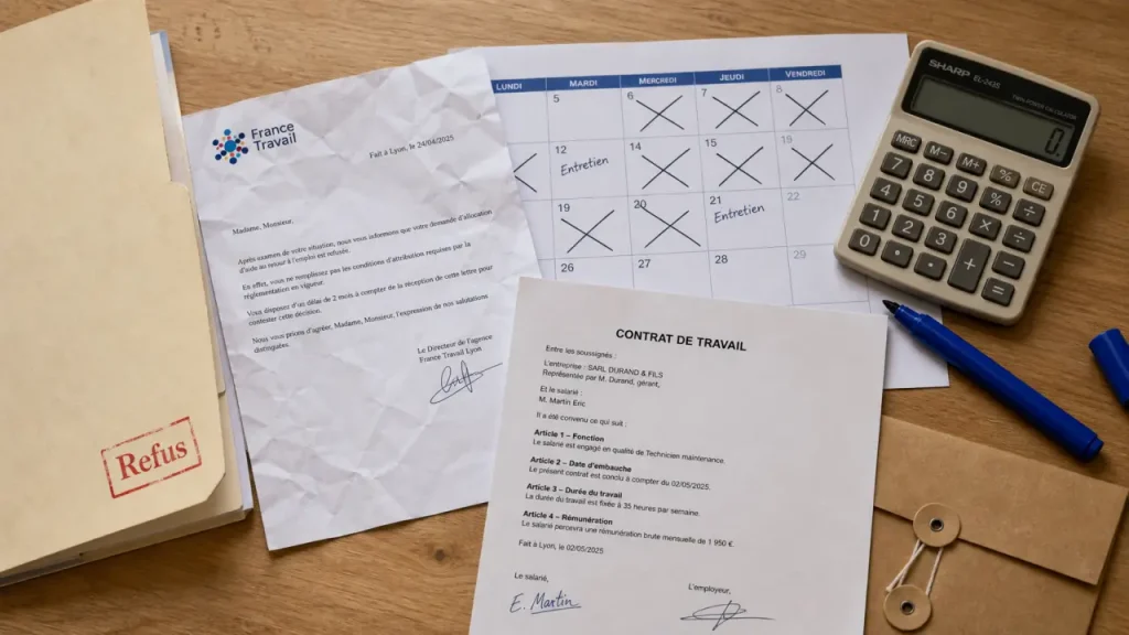 Refus prime de reclassement CSP : documents et décision France Travail