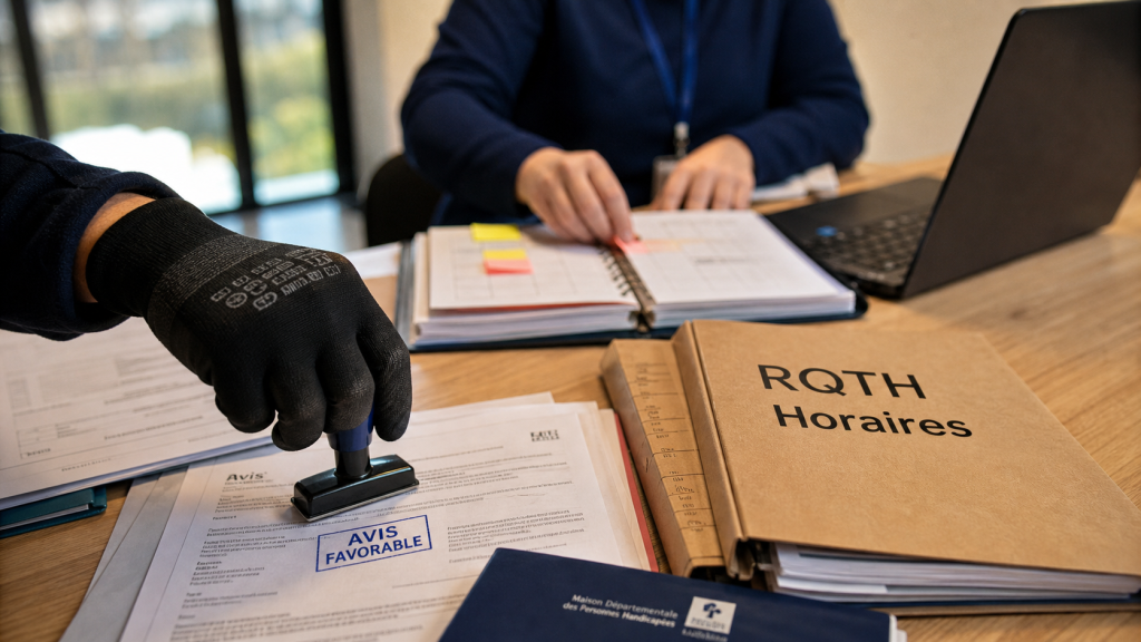 RQTH fonction publique aménagement horaire pour demande d’horaires