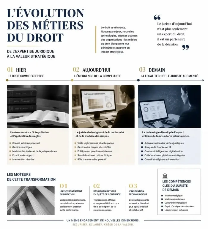 Tendances des métiers du droit et offre d'emploi juridique