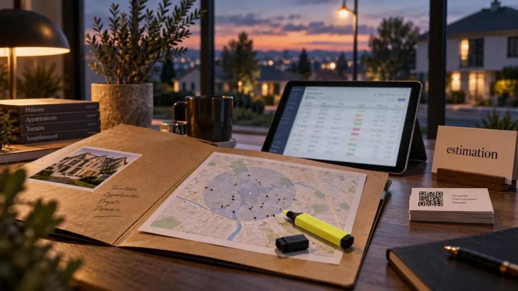 Une stratégie marketing immobilier efficace relie visibilité locale, leads et mandats