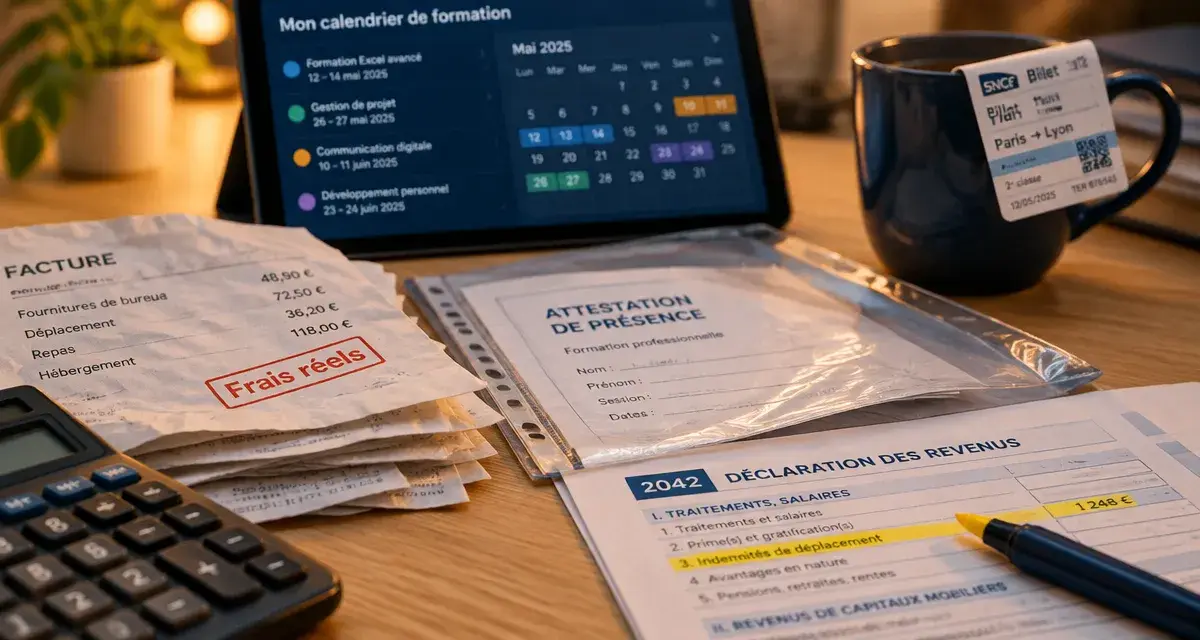 Comment déclarer une formation professionnelle aux impôts : frais réels et justificatifs