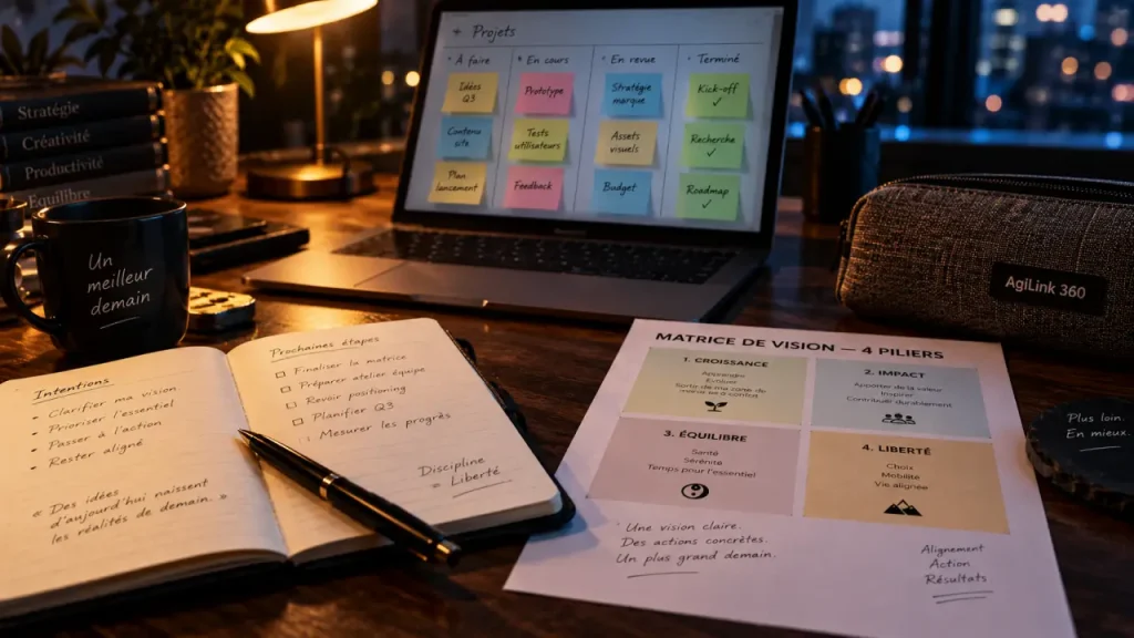 Formation management AgiLink 360 : quatre modules pour aligner vision, équipe et outils