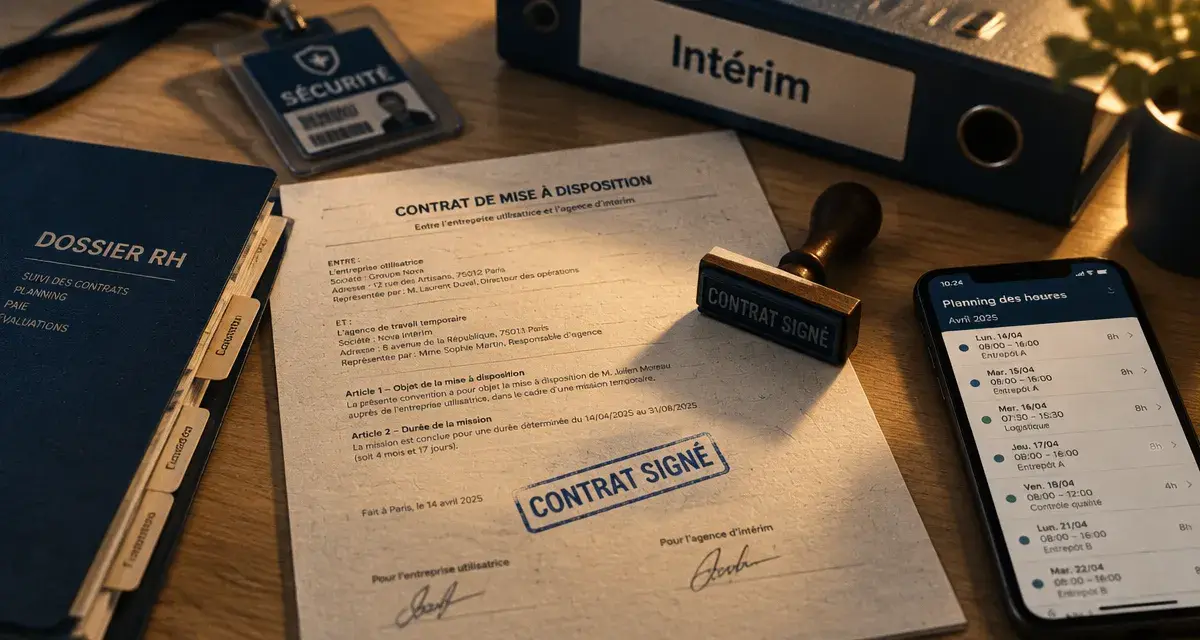 Gestion de l'intérim en entreprise : contrat signé et contrôles à vérifier