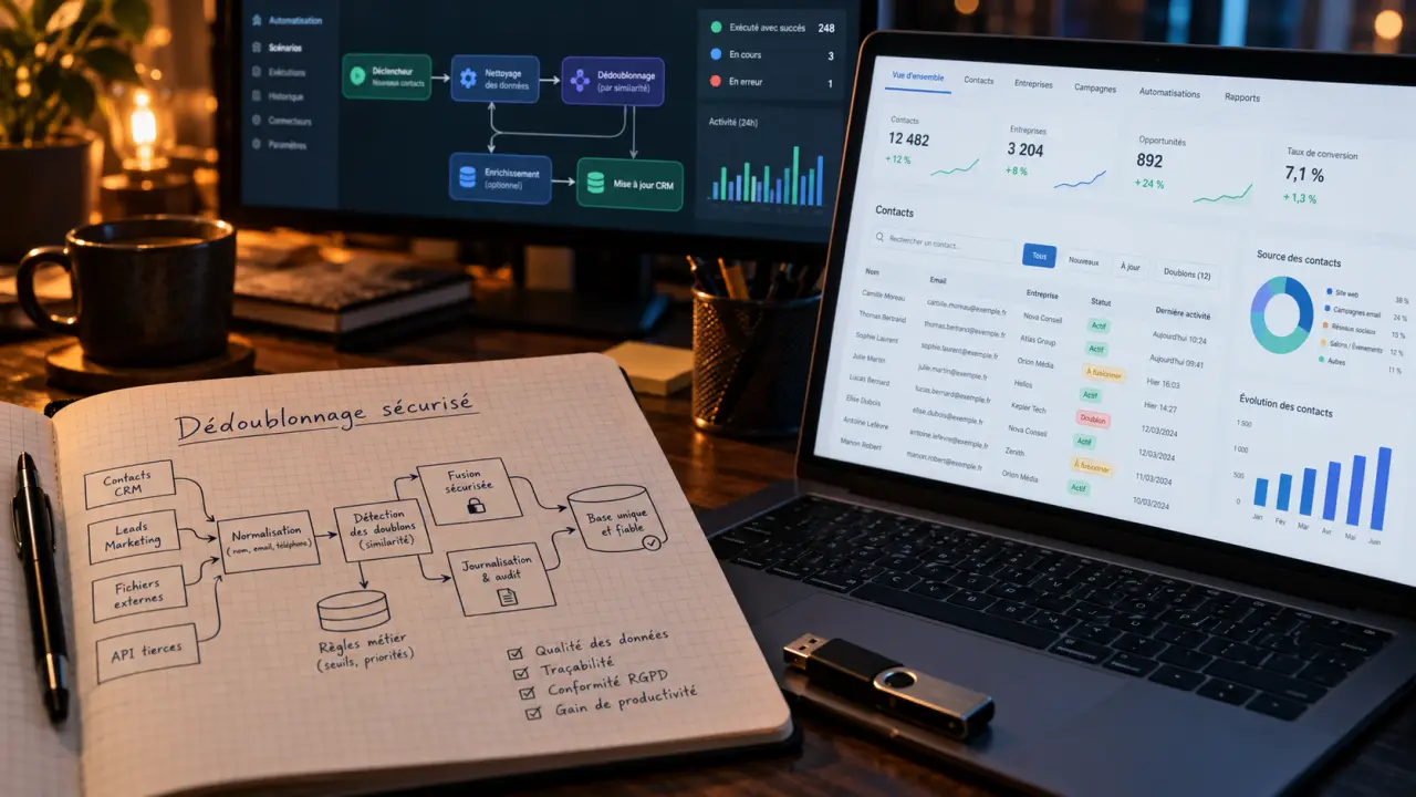 Intégration logiciels marketing digital Microsoft Dynamics : dédoublonnage sécurisé des leads